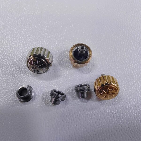 0- Vacheron Constantin Overseas: Crown, Crown Tube, Locking Crown, Time-Setting Buttons & External Locking Crown
