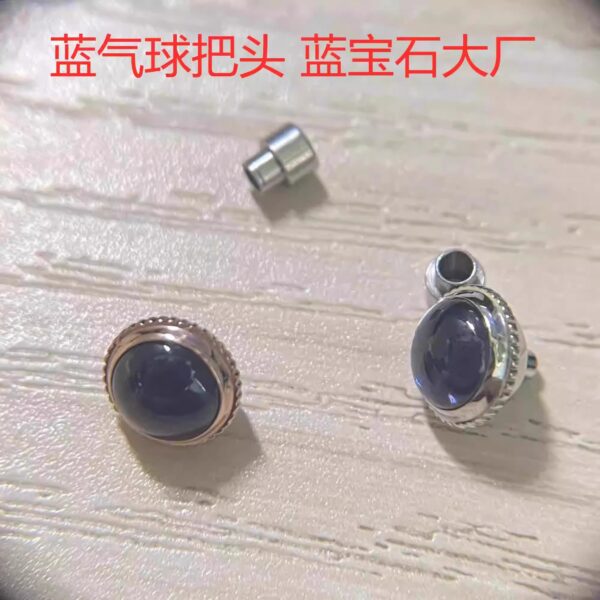 Sapphire Crowns, Crown Tubes & Replica Crowns for Cartier Ballon Bleu by Factory N (a Major Replica Manufacturer)