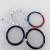Glass bezel outer ring with cat head and snake motifs for Gucci Dive series