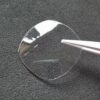 Square watch crystal for Cartier, mineral glass with anti-reflective coating.