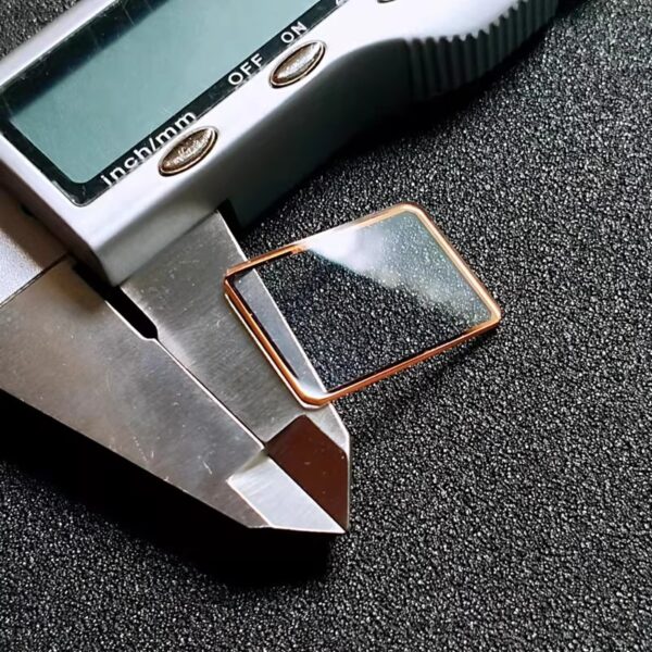 Square watch crystal, cover and glass lens for LOLA ROSE Little Green Watch