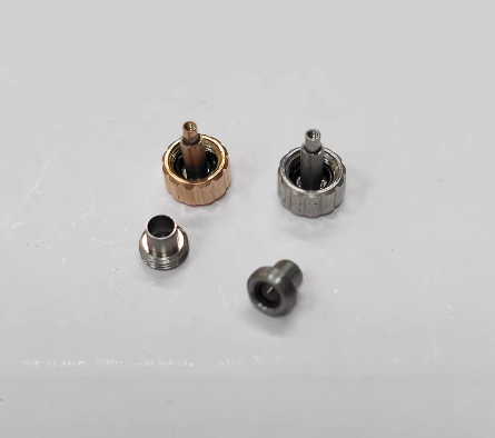 For Patek Philippe (PP) Nautilus Series: Threaded Steel Crowns & Crown Tubes