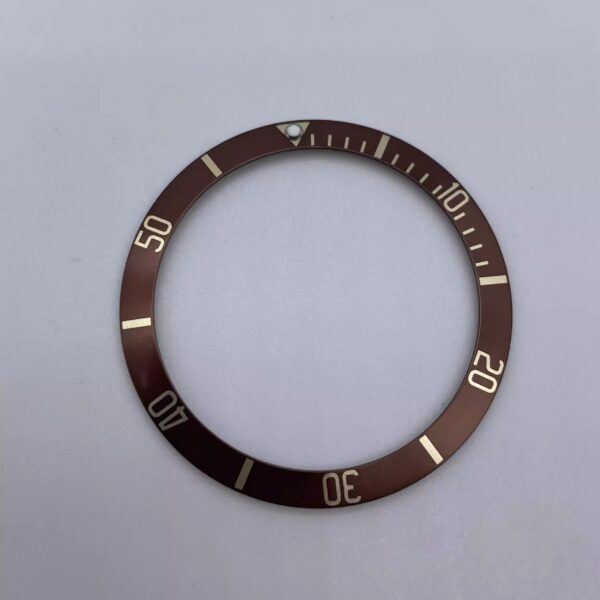 Tudor T-397 "Little Red Flower" aluminum bezel insert with scale markings.