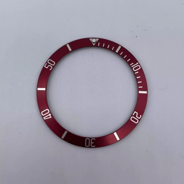 Tudor T-397 "Little Red Flower" aluminum bezel insert with scale markings.