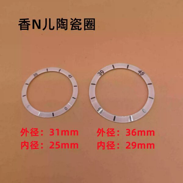 Ceramic bezel insert compatible with Chanel J12 watches