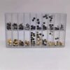 High-Quality Gold-White Ceramic Crowns (Size 20, Mixed Box Packaging), Waterproof Crowns with Waterproof Gaskets