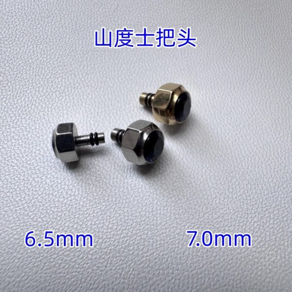 7= Cartier Santos Series: Crowns, Crown Tubes, Time-Setting Buttons & Crown Stems