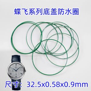 Omega De Ville green case back gasket