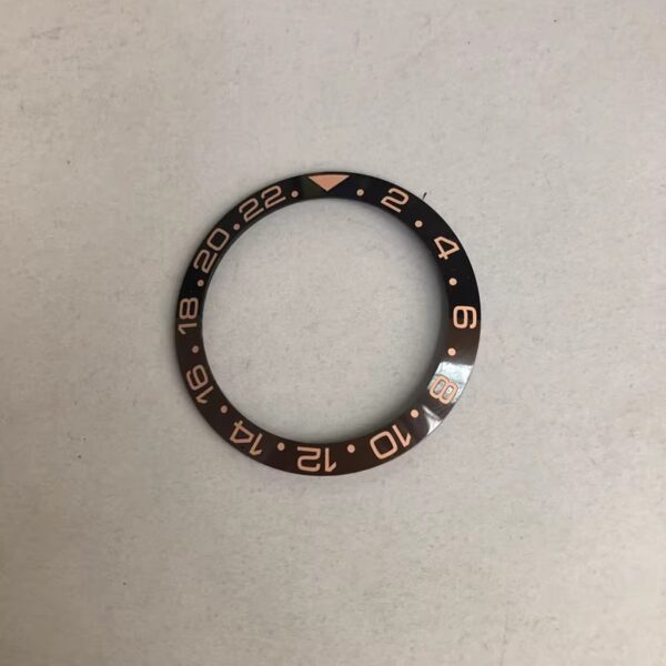 Rolex bezel, graduated ring for GMT-Master, Cerachrom Pepsi bezel insert,