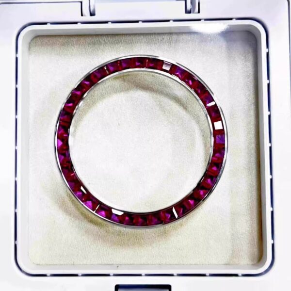Compatible with Rainbow Daytona Steel Bezel, Rolex Daytona Panda Dial Diamond Rose Gold Steel Bezel Flat Steel Plate