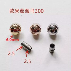 For Omega VS Factory (Major Manufacturer) Seamaster 300 & 600: Stainless Steel Crowns