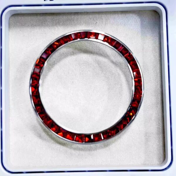 Compatible with Rainbow Daytona Steel Bezel, Rolex Daytona Panda Dial Diamond Rose Gold Steel Bezel Flat Steel Plate