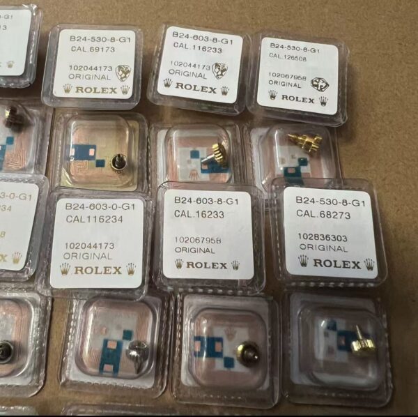 9】‘’ Brand New European Version, Rolex & Tudor Electroplated K Gold Crowns & Crown Tubes126233