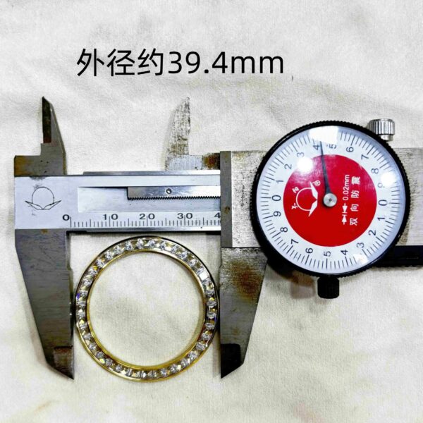 Compatible with Rainbow Daytona Steel Bezel, Rolex Daytona Panda Dial Diamond Rose Gold Steel Bezel Flat Steel Plate