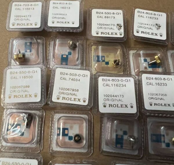 Brand New European Version, Rolex & Tudor Electroplated K Gold Crowns & Crown Tubes126233