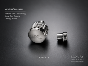 Longines Conquest Screw-Type Crown