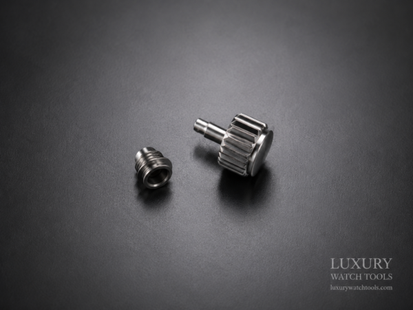 Longines Conquest Screw-Type Crown