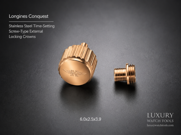 Longines Conquest Screw-Type Crown