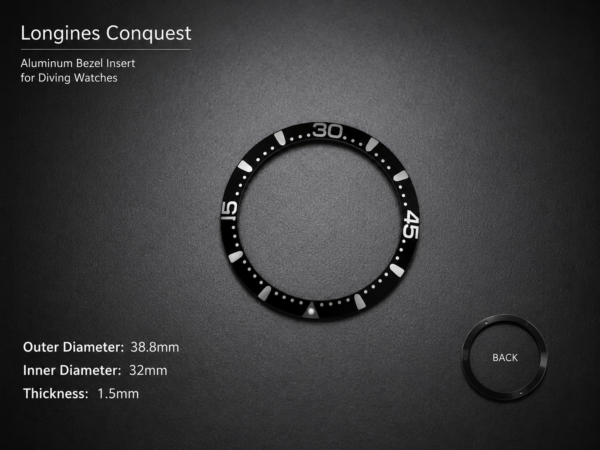 Longines Conquest Alum Bezel Insert