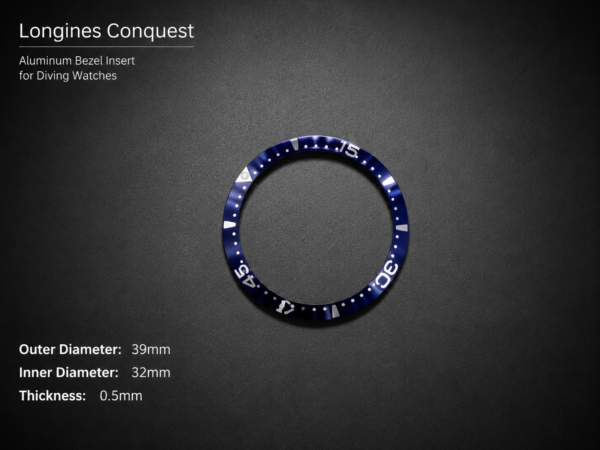 Longines Conquest Alum Bezel Insert