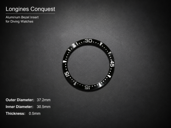 Longines Conquest Alum Bezel Insert