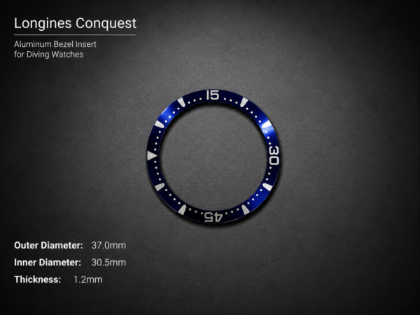 Longines Conquest Alum Bezel Insert