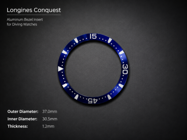 Longines Conquest Alum Bezel Insert