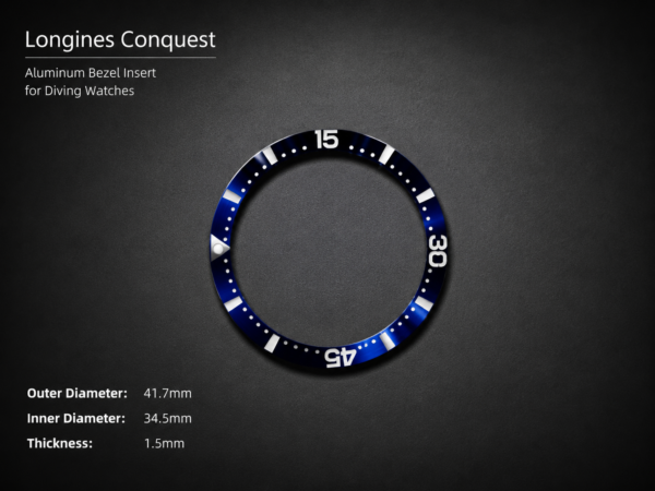 Longines Conquest Alum Bezel Insert