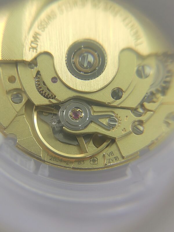 Swiss Original Imported ETA 2824 Mechanical Movement (Fine Polished, White & Gold)