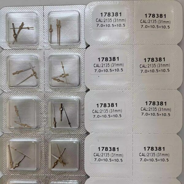Watch Accessories: Replacement Hands for Rolex Calibre 2135 (Female Models 279173-179174), Luminous and Non-Luminous Options for 31mm/26mm Dials