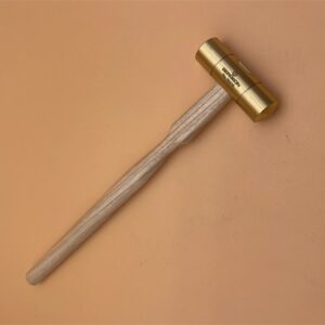 Swiss Imported BERGEON 30416 Hardwood Handle Brass Watchmaker's Hammer | Precision Watch Repair Tool