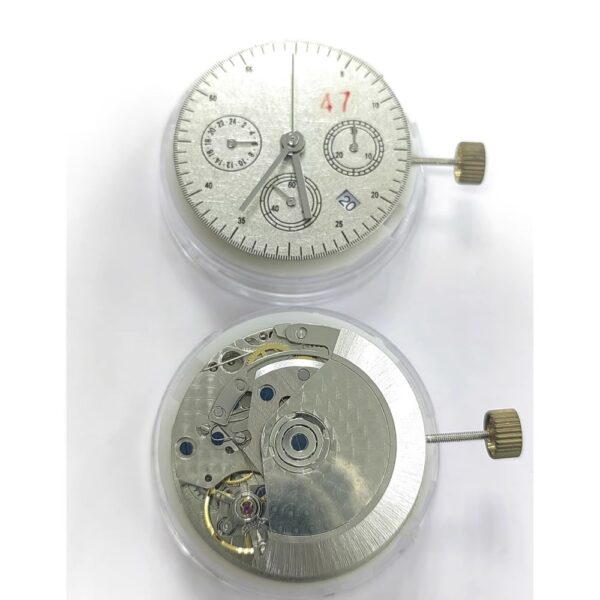 Watch Accessories, Domestic Dandong 7750 Mechanical Movement Single Calendar with Small Seconds at 3, 6 and 9 O'clock
