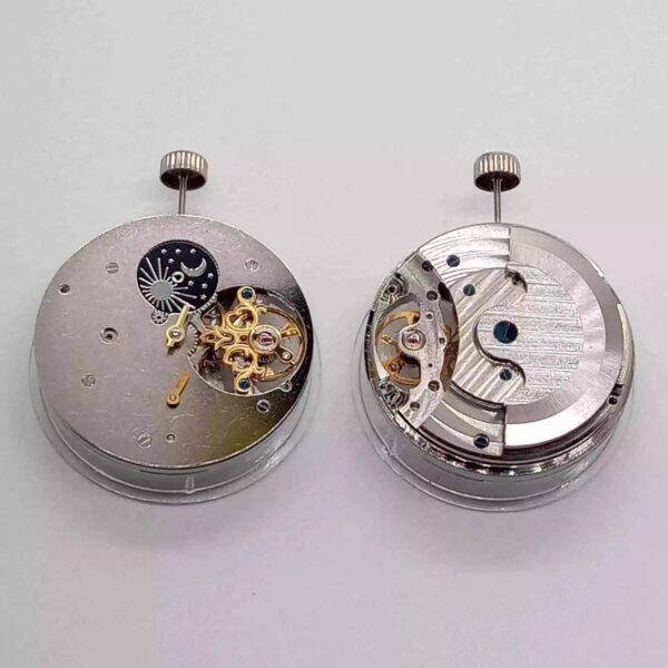 0. Watch Accessories: Domestic Liaocheng Big Flywheel Mechanical Movements (Fake Big Flywheel), Dual Barrel, Hollow-Out Dual Barrel, Liaocheng