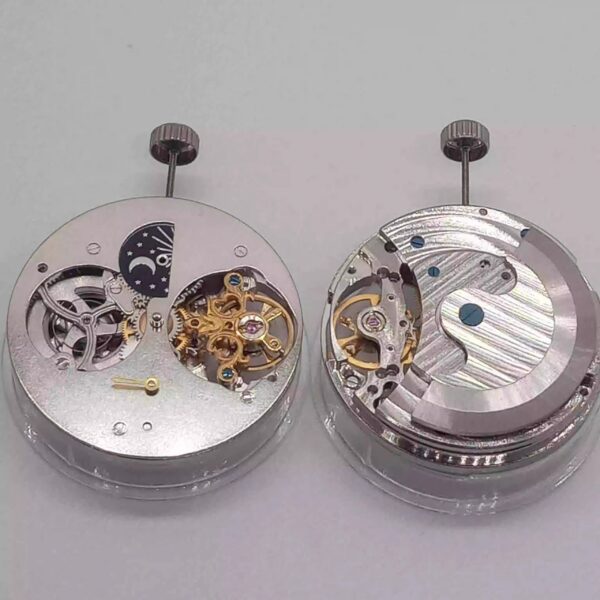Watch Accessories: Domestic Liaocheng Big Flywheel Mechanical Movements (Fake Big Flywheel), Dual Barrel, Hollow-Out Dual Barrel, Liaocheng