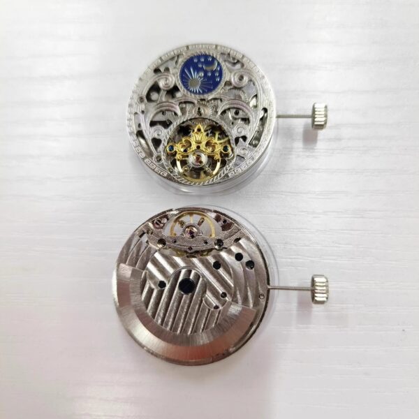0’ Watch Accessories: Domestic Liaocheng Big Flywheel Mechanical Movements (Fake Big Flywheel), Dual Barrel, Hollow-Out Dual Barrel, Liaocheng