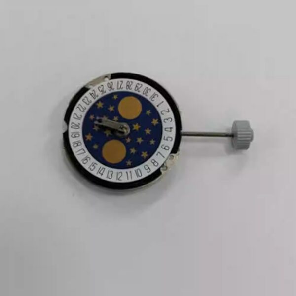 Watch Accessories, Original Swiss RONDA 788 Three-Hand Quartz Movement (Moon Phase & Star Display)