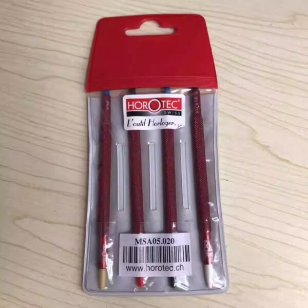 Swiss Imported HOROTEC MSA05.020 Set of 4 Hand Setting Tools