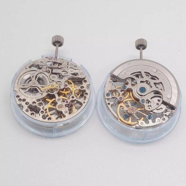 00’ Watch Accessories, Domestic-Made Mechanical Movement, Tianjin ST17 Hollowed-Out Manual Two-and-a-Half-Hand Movement with 10 o'clock Kinetic Energy