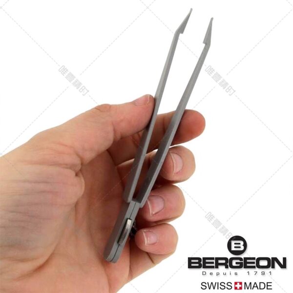 Genuine Swiss-Imported BERGEON 6460-P Rubber-Tipped Tweezers (Watch Repair Tool, Battery Replacement 专用)