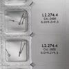 Watch Accessories: Hour, Minute and Second Hands for Longines L2.274.4, Compatible with 2000 Movement, Silver