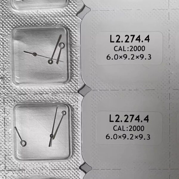 Watch Accessories: Hour, Minute and Second Hands for Longines L2.274.4, Compatible with 2000 Movement, Silver
