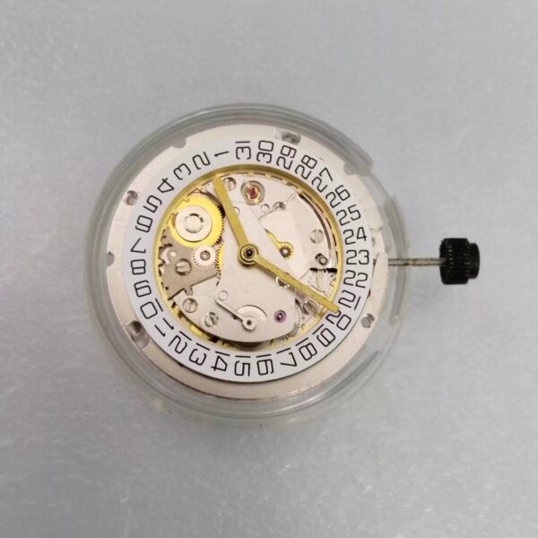 Watch Movement, 2824 Three - and - a - half - hand Movement, Power - reserve Indicator Sub - hand at 6 O'clock, Single Calendar, Brand - new Silver - colored Movement