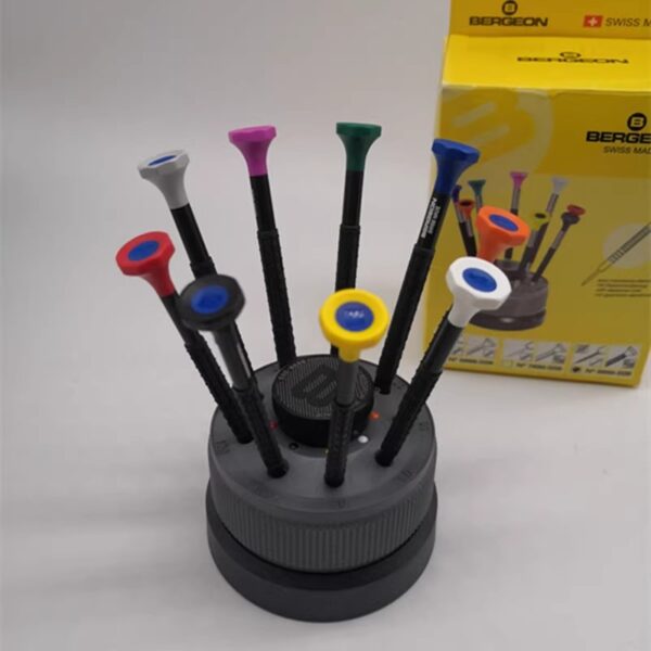 Swiss Made BERGEON 31081-S09 9-Piece Anti-Magnetic Screwdriver Set (Replaces 8899-S09)