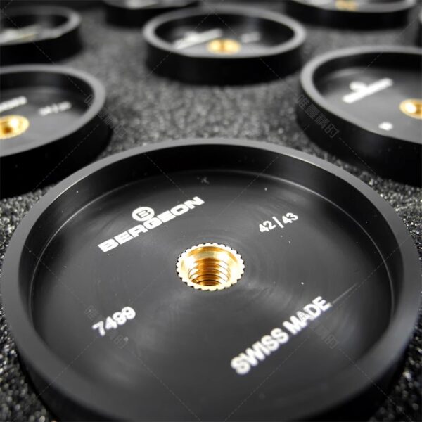 Swiss Made BERGEON 7499-A 13-Piece Reversible Synthetic Die Set for Watch Bezel & Case Back Pressing