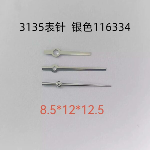 Watch Accessories: Replacement Three Hands for Rolex Datejust | Compatible with Calibre 3135 (Suitable for Models 116233, 116234)