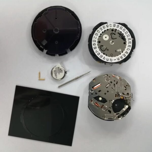 0000000 Watch Accessories: Brand-New Original Japanese VS75B Movement, Eco-Drive Movement, Solar-Powered Movement, VS75 Movement, Complete Set with Battery