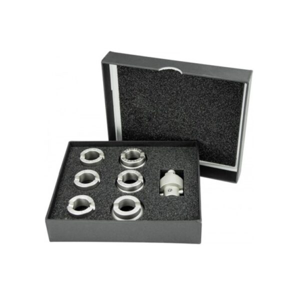 Swiss Made BERGEON 5538 6-Piece Die Set with Adapter for Rolex Oyster Case Back Opening