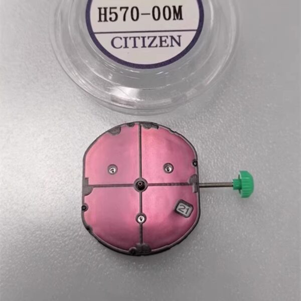 Watch Movement Accessories: Original H570 Movement, Eco-Drive Movement, Small Seconds at 2, 6 & 10 O'clock Positions, Solar-Powered Movement