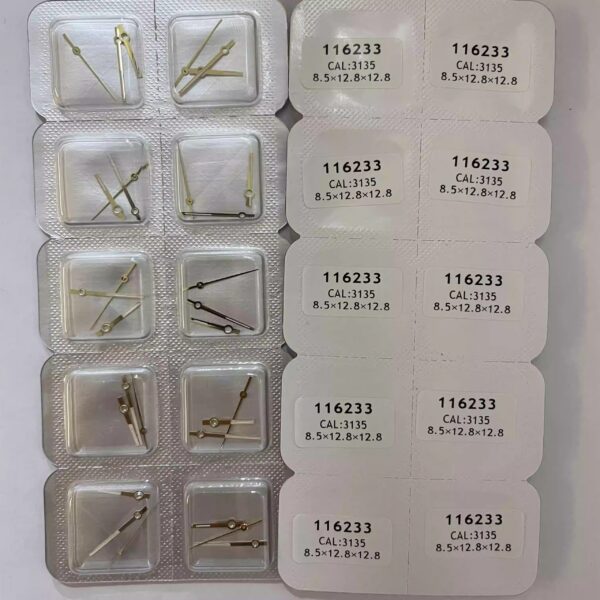 Watch Accessories: Hands for Rolex 116233-126334, Hands for Calibre 3135 (Gold/Silver with Luminous Function Available)