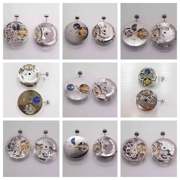 0_副本 Watch Accessories: Domestic Liaocheng Big Flywheel Mechanical Movements (Fake Big Flywheel), Dual Barrel, Hollow-Out Dual Barrel, Liaocheng